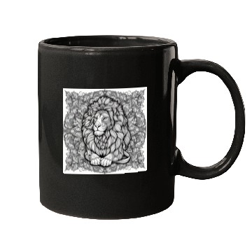 Discover Lion Mandala Mugs