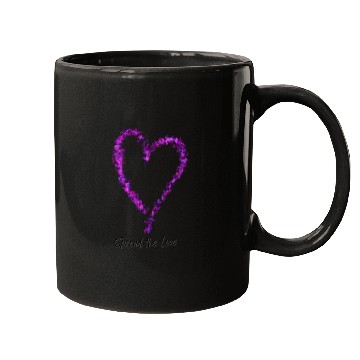 Discover Spread the Love Glitter Heart Mugs