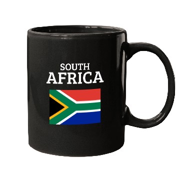 Discover South Africa Bold Flag Colors Pride Statement Mugs