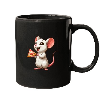Discover Lab Rat Loves Pizza Humorous Mugs