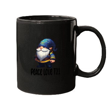 Discover t21 gnomes Peace Love Mugs