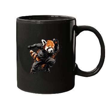 Discover Red panda runs fast Mugs