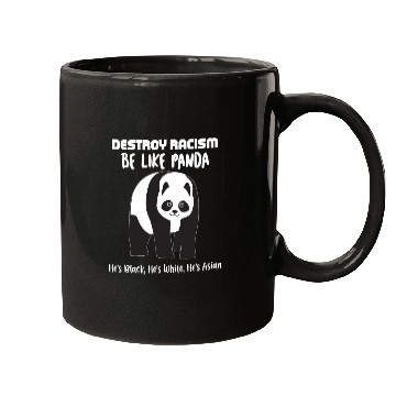 Discover Embrace Laughter With Our Destroy Racism Panda Art Mugs