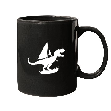 Discover Minimalist dinghy with T-Rex summer Mugs