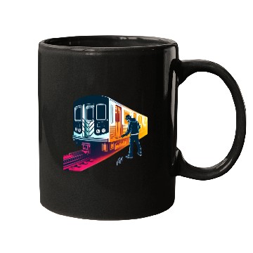Discover AI Teen at Subway Layup Masked Mugs