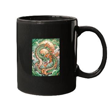 Discover Traditional Chinese Dragon Ink Style Mugs