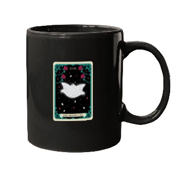 Discover the moon cat Mugs tarot card gift for mom and dad
