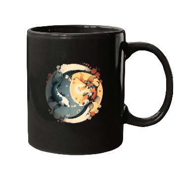 Discover Japanese Koi Fish Yin Yang Mugs