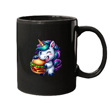Discover Unicorn Hamburger Cheeseburger Mugs
