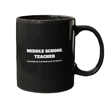Discover Teacher Fueled by Caffeine and Eye Rolls Mugs