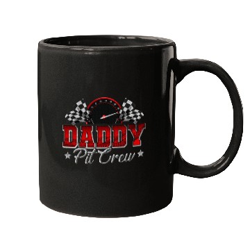 Discover Pit Crew Race Car Racing Daddy Family Birthday Mugs