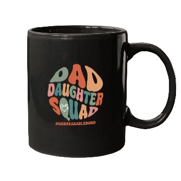 Discover Dad daughter squad, Fathers day Mugs