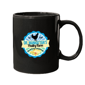 Discover Dr Manhattan Poultry Farm Mugs