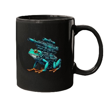 Discover Frog Robot Mech Cyborg Future Mugs