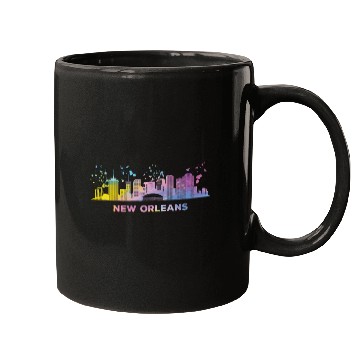 Discover New Orleanian Skyline New Orleans Mugs