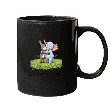 Discover Funny Republican Party Elephant Democratic Donkey Mugs