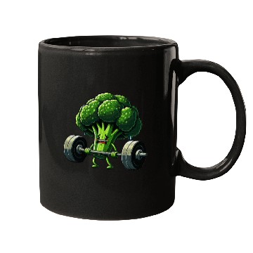 Discover Deadlift Broccoli Gym Fitness Motivation Mugs