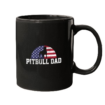 Discover Pitbull Dad Papa Love Bond Unique Design Mugs
