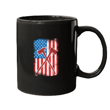 Discover 4th Of July US Firefighter Mugs