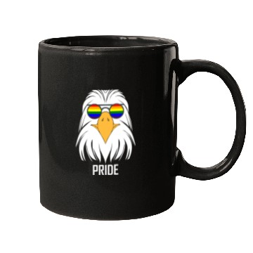 Discover LGBTQ BALD EAGLE PRIDE DESIGN Mugs