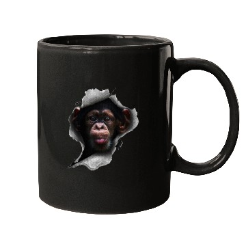 Discover Chimp, Monkey Lover, Chimpanzee, Monkey Mugs