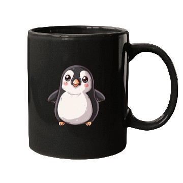 Discover Adorable Penguin Character Standing Alone Mugs