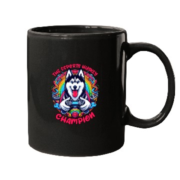 Discover Power Play Pup - The Esports Husky Champion Mugs