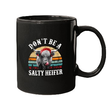 Discover Don't Be A Salty Heifer Cute Highland Cow Lover Mugs