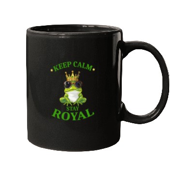 Discover Royal Frog With Crown And Sunglasses Mugs