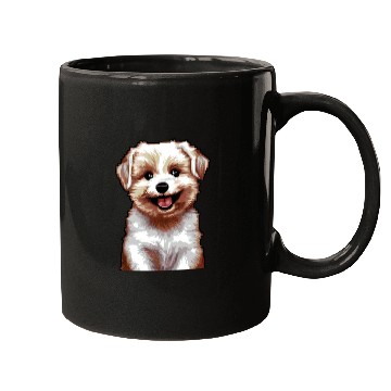 Discover Pixel Puppy Art Mugs