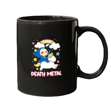 Discover Goth Rock Satan Unicorn Festivals Death Metal Mugs
