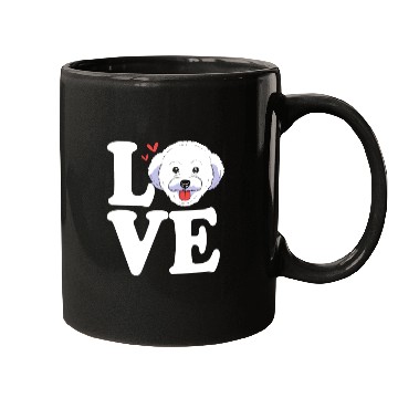 Discover Cute Dog Face I Love My Bichon Frise Mugs