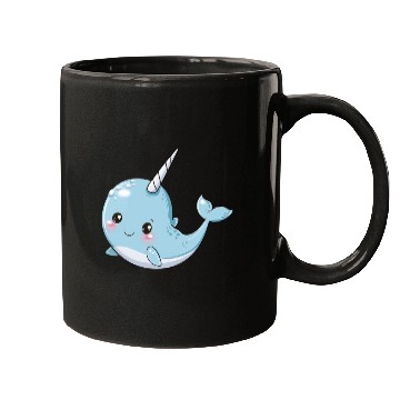 Discover Adorable Narwhal Fantasy Encounter Mugs