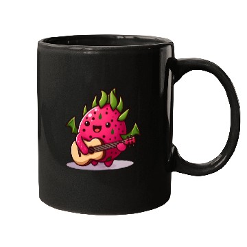 Discover Dragon fruit plays guitar Mugs