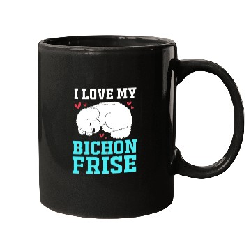 Discover Dog Owner Pet Lover I Love My Bichon Frise Mugs