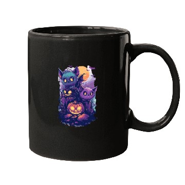 Discover ghost friends, spooky scary friends Mugs