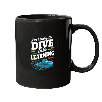 Discover School Submarine Ready To Dive Into Learning Mugs