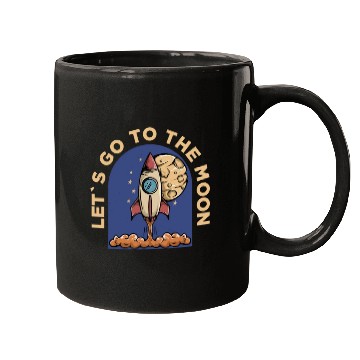 Discover lets go to the moon Classic Mugs