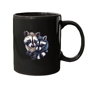 Discover Opossum and raccoon Mugs