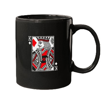 Discover King Poker Card of Diamonds Playing Cards Mugs