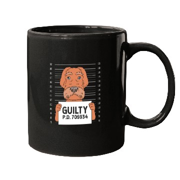 Discover Funny Wirehaired Pointing Griffon Dog Mugshot Mugs
