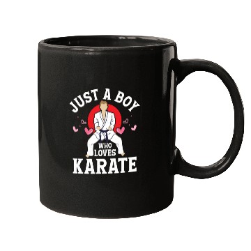 Discover Just A Boy Who Loves Karate Fighter Karateka Mugs