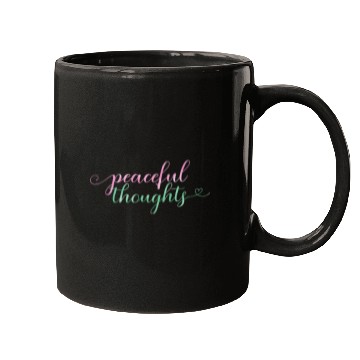 Discover Flowing "Peaceful Thoughts" Watercolor Mugs