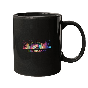 Discover New Orleanian Skyline New Orleans Mugs