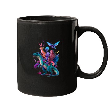 Discover Cryptozoology Cryptid Bigfoot Jackalope Mothman Mugs