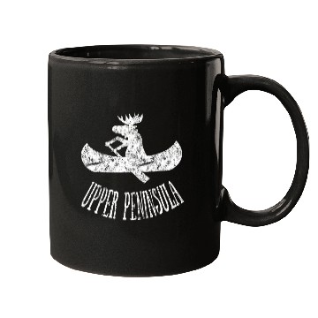Discover Yooper Moose Upper Peninsula Moose Canoe Mugs