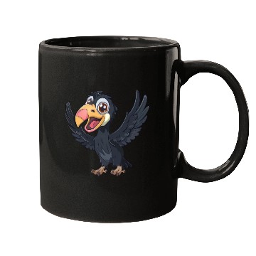 Discover Joyful California Condor Cartoon Character Mugs
