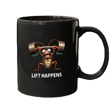 Discover Cockroach Weightlifting Barbell Workout Lift Mugs