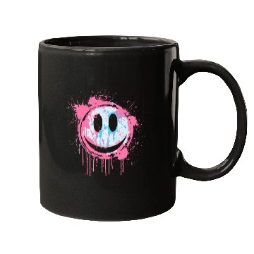 Discover Graffiti Smiley Face - Urban Street Art Mugs