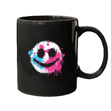 Discover Graffiti Smiley Face - Urban Street Art Mugs